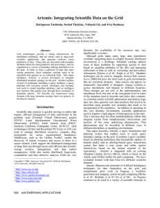 Artemis: Integrating Scientific Data on the Grid