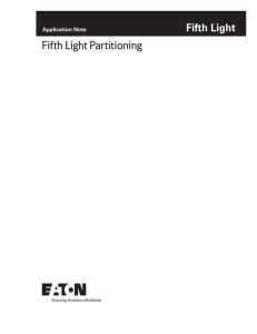 Fifth Light Partitioning Application Note