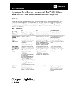 Understand the differences between ASHRAE 90.1-2010 and