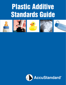 Plastic Additive Standards Guide AccuStandard ®