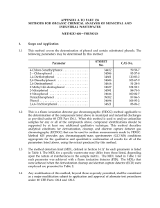 APPENDIX A TO PART 136 INDUSTRIAL WASTEWATER METHOD 604—PHENOLS