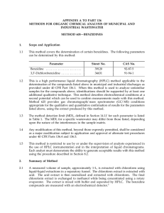 APPENDIX A TO PART 136 INDUSTRIAL WASTEWATER METHOD 605—BENZIDINES