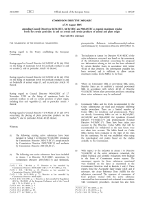 COMMISSION DIRECTIVE 2005/48/EC of 23 August 2005