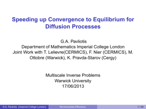 Speeding up Convergence to Equilibrium for Diffusion Processes