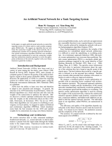 An Artificial Neural Network for a Tank Targeting System