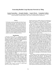 Generating Realistic Large Bayesian Networks by Tiling Ioannis Tsamardinos Alexander Statnikov