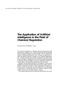 The Application of Artificial Intelligence in the Field of Chemical Regulation