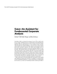 C —An Assistant for Fundamental Corporate Analysis
