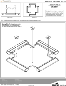 ARROWLINEAR INDOOR Installation Instructions P4 CEILING