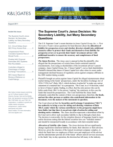 Janus Secondary Liability, but Many Secondary Questions