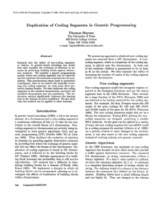 rogra ing uplication  of  Coding  Segments  in ...