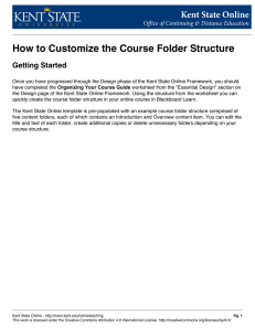 How to Customize the Course Folder Structure Getting Started