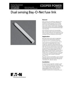 Dual sensing Bay-O-Net fuse link COOPER POWER SERIES Fusing Equipment