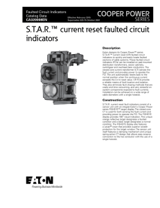 S.T.A.R. current reset faulted circuit indicators ™