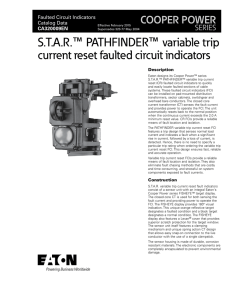 variable trip S.T.A.R. PATHFINDER current reset faulted circuit indicators