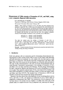 Measurement  of  Gibbs  energies  of ... a  new  composite  dispersed  solid ...