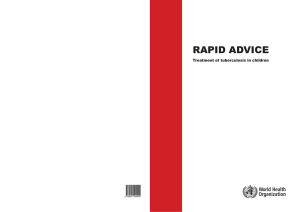 RAPID ADVICE Treatment of tuberculosis in children