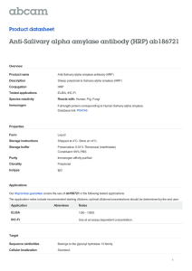 Anti-Salivary alpha amylase antibody (HRP) ab186721