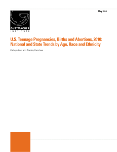 U.S. Teenage Pregnancies, Births and Abortions, 2010:
