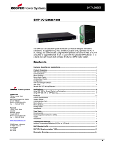 DATASHEET SMP I/O Datasheet