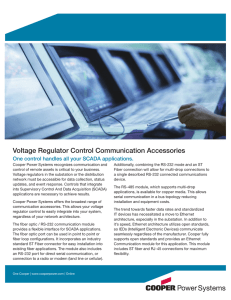 Voltage Regulator Control Communication Accessories