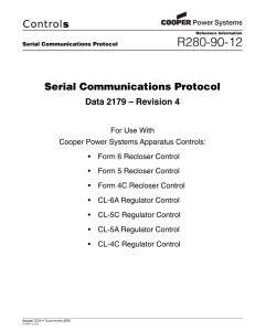 R280-90-12 Serial Communications Protocol s Data 2179 – Revision