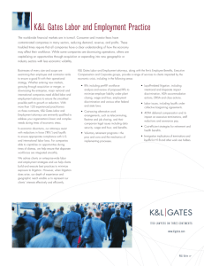 K&amp;L Gates Labor and Employment Practice
