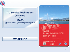 ITU Service Publications MARS (maritime) (Maritime mobile Access and Retrieval System)