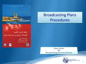 Broadcasting Plans Procedures 1
