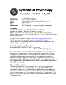 Systems of Psychology