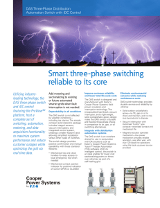 Smart three-phase switching reliable to its core Utilizing industry- DAS Three-Phase Distribution