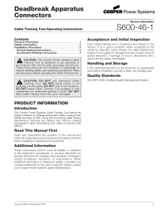 S600-46-1 Deadbreak Apparatus Connectors