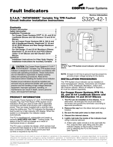 S320-42-1 Fault Indicators S.T.A.R. PATHFINDER