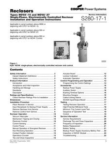 S280-17-1 Reclosers