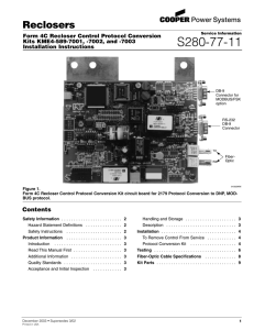 S280-77-11 Reclosers