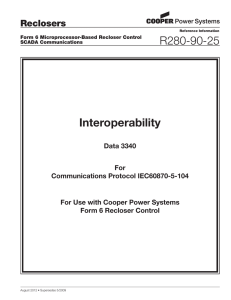 R280-90-25 Interoperability Reclosers