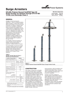 I235-92 Surge Arresters