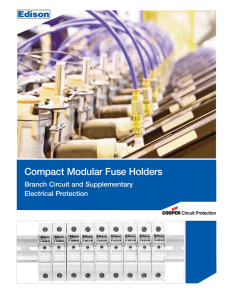 Compact Modular Fuse Holders Branch Circuit and Supplementary Electrical Protection Circuit Protection