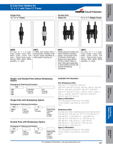 Circuit Protection HEB- HET- HEY-