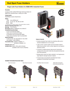 Red Spot Fuse Holders