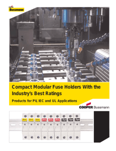 Compact Modular Fuse Holders With the Industry’s Best Ratings