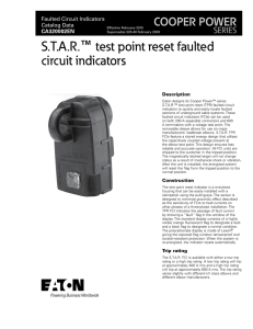 S.T.A.R. test point reset faulted circuit indicators ™