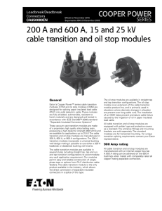 200 A and 600 A, 15 and 25 kV COOPER POWER SERIES