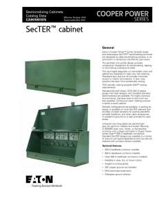 SecTER cabinet COOPER POWER ™