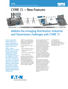 CYME 7.1 – New Features Address the emerging Distribution, Industrial CYME