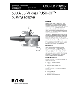 600 A 35 kV class PUSH-OP  bushing adapter ™