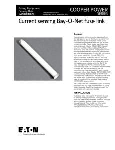 Current sensing Bay-O-Net fuse link COOPER POWER SERIES Fusing Equipment
