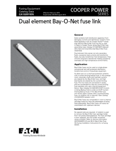 Dual element Bay-O-Net fuse link COOPER POWER SERIES Fusing Equipment