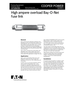 High ampere overload Bay-O-Net fuse link COOPER POWER SERIES