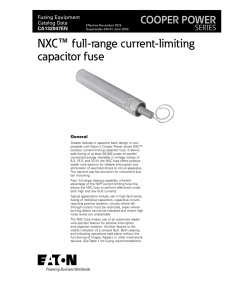 NXC full-range current-limiting capacitor fuse ™